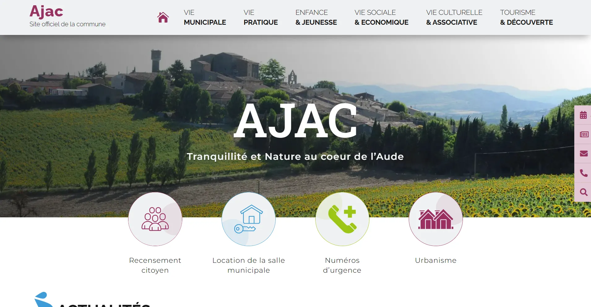 Mairie d'Ajac Site officiel de la commune [ajac.fr]