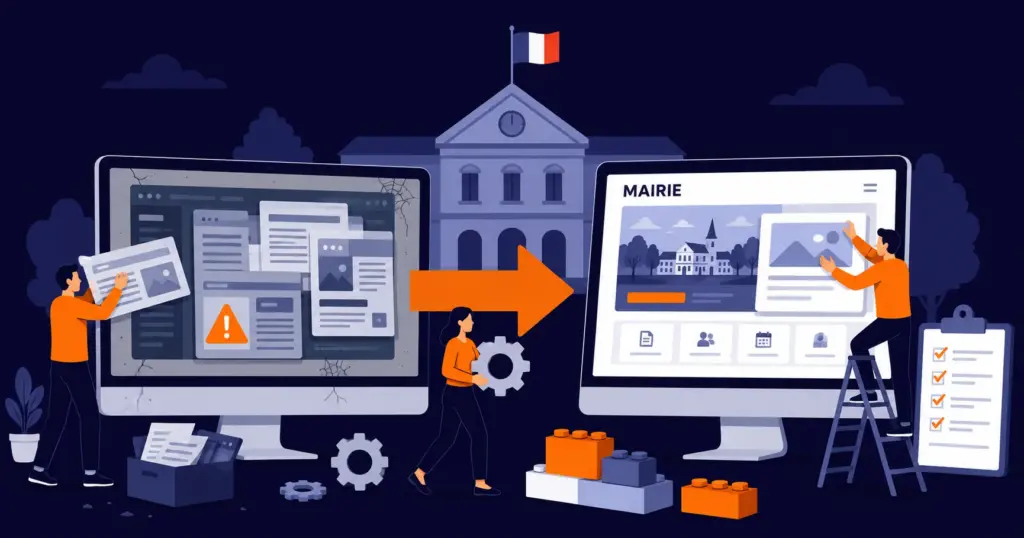 Illustration refonte de site internet pour une collectivité territoriale